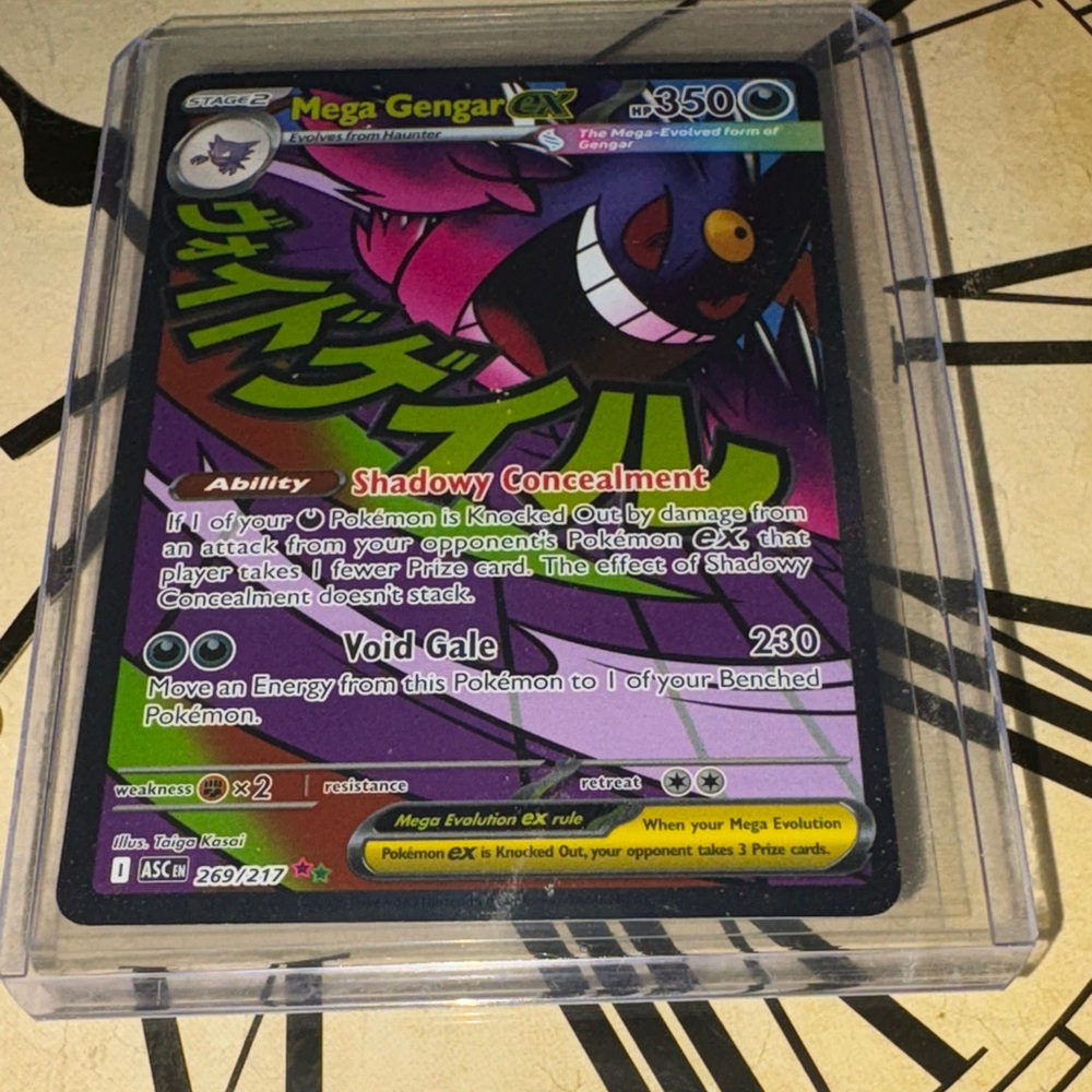 Mega Gengar EX Pokémon Card - 269/217 Holographic Art
